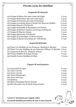 Distillati per web - Checchino dal 1887