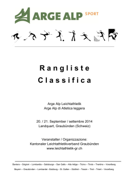 Rangliste - ARGE ALP SPORT