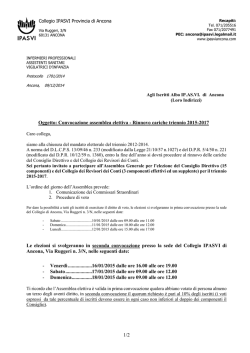 LETTERA covocazione elezioni 2015/2017