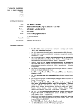 VENTRIGLIA LUCIANA , MONTECATINI TERME ( PT), Via Bellini 48