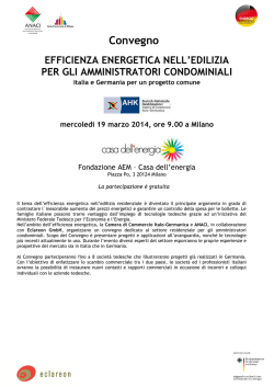 Convegno EFFICIENZA ENERGETICA NELL