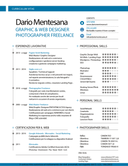 Curriculum Vitae - Dario Mentesana