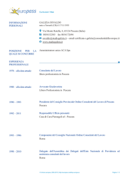 CV - Spoltore Servizi srl