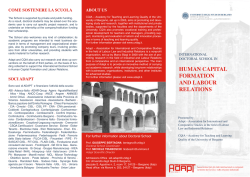 HUMAN CAPITAL FORMATION AND LABOUR RELATIONS