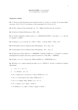 massimo comun divisore e algoritmo di Euclide