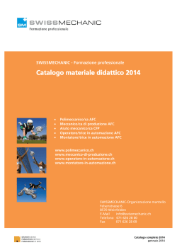 Catalogo materiale didattico 2014