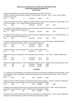 acquisizioni anno 2014