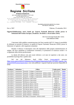 Bandi END - Universit&agrave; degli Studi di Messina