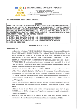 Q I LICEO SCIENTIFICO-LINGUISTICO "PITAGORA"