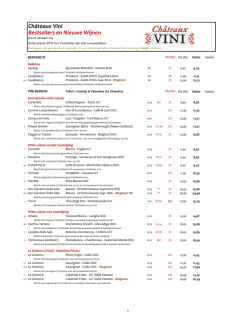 Bestsellers en Nieuwe Wijnen Ch&acirc;teaux Vini