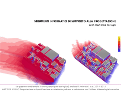 2 - arch. Tersigni_Strumenti informatici di supporto alla progettazione