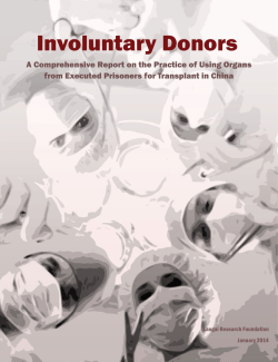 Involuntary Donors - Laogai Research Foundation