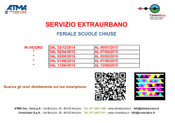 servizio extraurbano feriale scuole chiuse