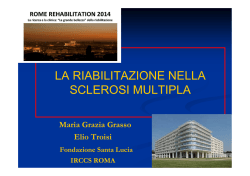14 La riabilitazione nella SM. M.G. Grasso