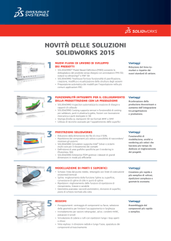 Novit&agrave; in SOLIDWORKS 2015
