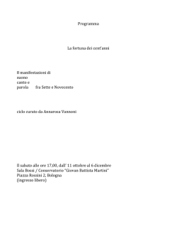 il programma completo in PDF