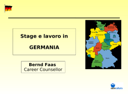 Stage e lavoro in GERMANIA