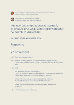 Scarica qui il programma completo