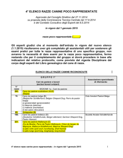 in vigore dal 1 gennaio 2015