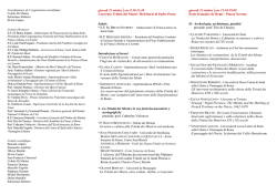 Programma del Convegno - Luigi De Cesaris Onlus