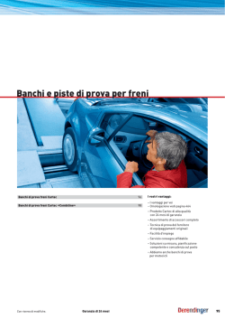 Banchi e piste di prova per freni