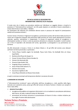 RP INFORM RP 04/14 AVVISO DI SELEZIONE PER