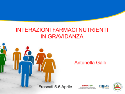 interazioni farmaci nutrienti in gravidanza