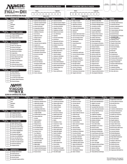 elenco di controllo del mazzo elenco di controllo del mazzo