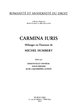 romanite et modernit&eacute; du droit