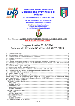 giudice sportivo