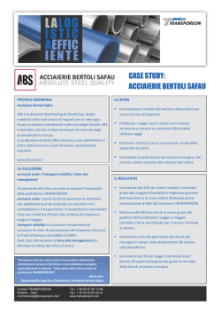 CASE STUDY: ACCIAIERIE BERTOLI SAFAU