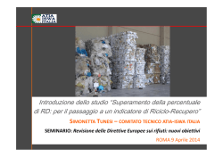 Presentazione D.ssa Simonetta Tunesi - ATIA