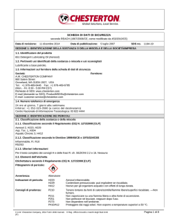 SCHEDA DI DATI DI SICUREZZA