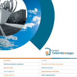 Energia elettrica - Gruppo Dolomiti Energia