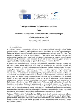 Background Sessione Inverdimento e Strategia 2020