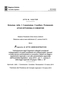 atto n. 1422/ter (parere della commissione