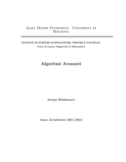 Algoritmi Avanzati