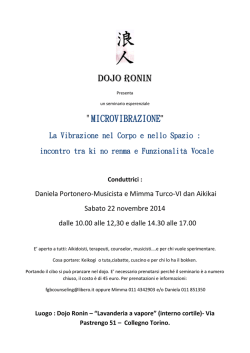 Conduttrici - Dojo Ronin