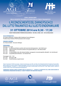Formazione AGI-ITF-Fondazione - Associazione Giuriste Italiane