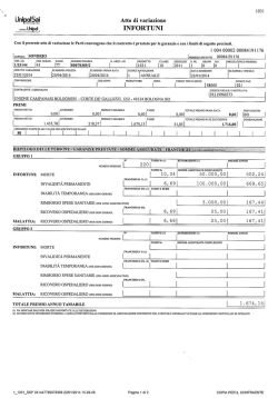 Atto di variazione UnipoI INFORTUNI