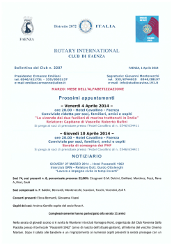 agi - Rotary Club Faenza