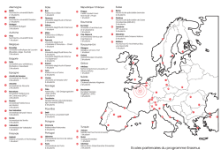 Ecoles partenaires du programme Erasmus