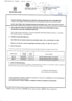 allerta 27 dicembre regione