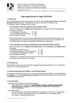 Ausschreibung/pubblicazione