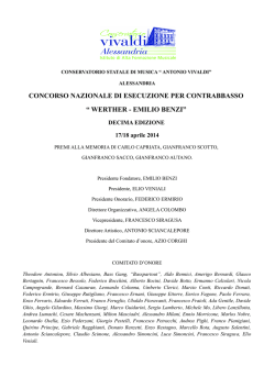 Bando - Conservatorio Antonio Vivaldi