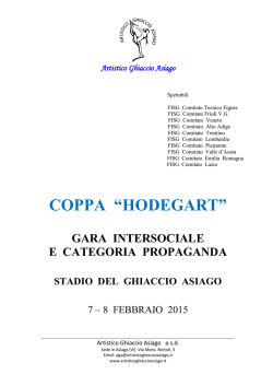 COPPA “HODEGART” Gara intersociale - Asiago 7