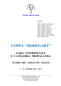 COPPA &ldquo;HODEGART&rdquo; Gara intersociale - Asiago 7