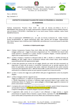 istituto comprensivo &ldquo;posatora - piano archi&rdquo; 1 contratto di noleggio