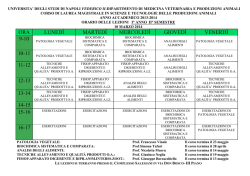 Orario a.a. 2013-2014 Secondo semestre