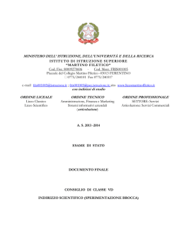 Classe VD - Martino Filetico